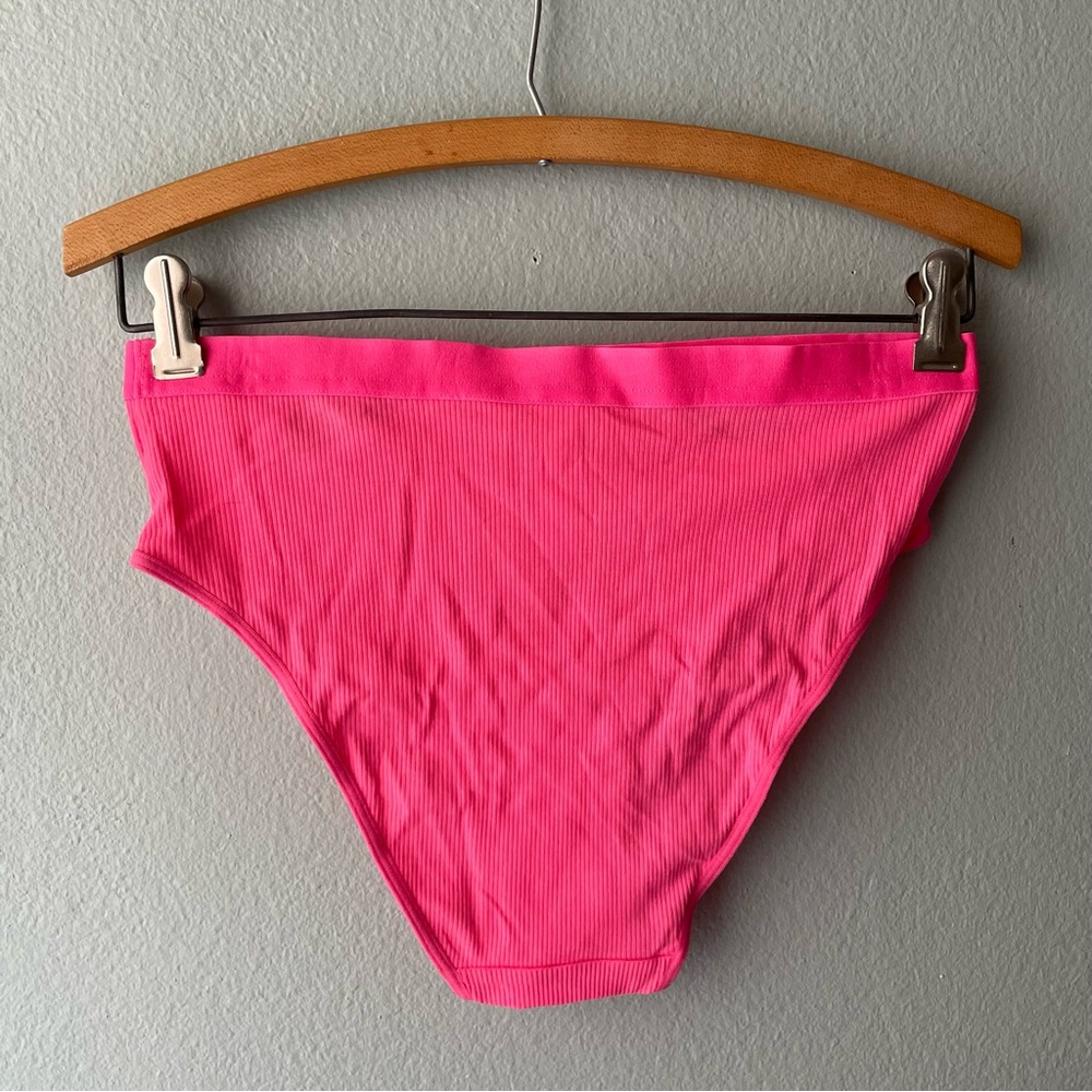 ♦️5/$15♦️Colsie | Neon Pink High-Waisted Rave Panty - Picture 2 of 5